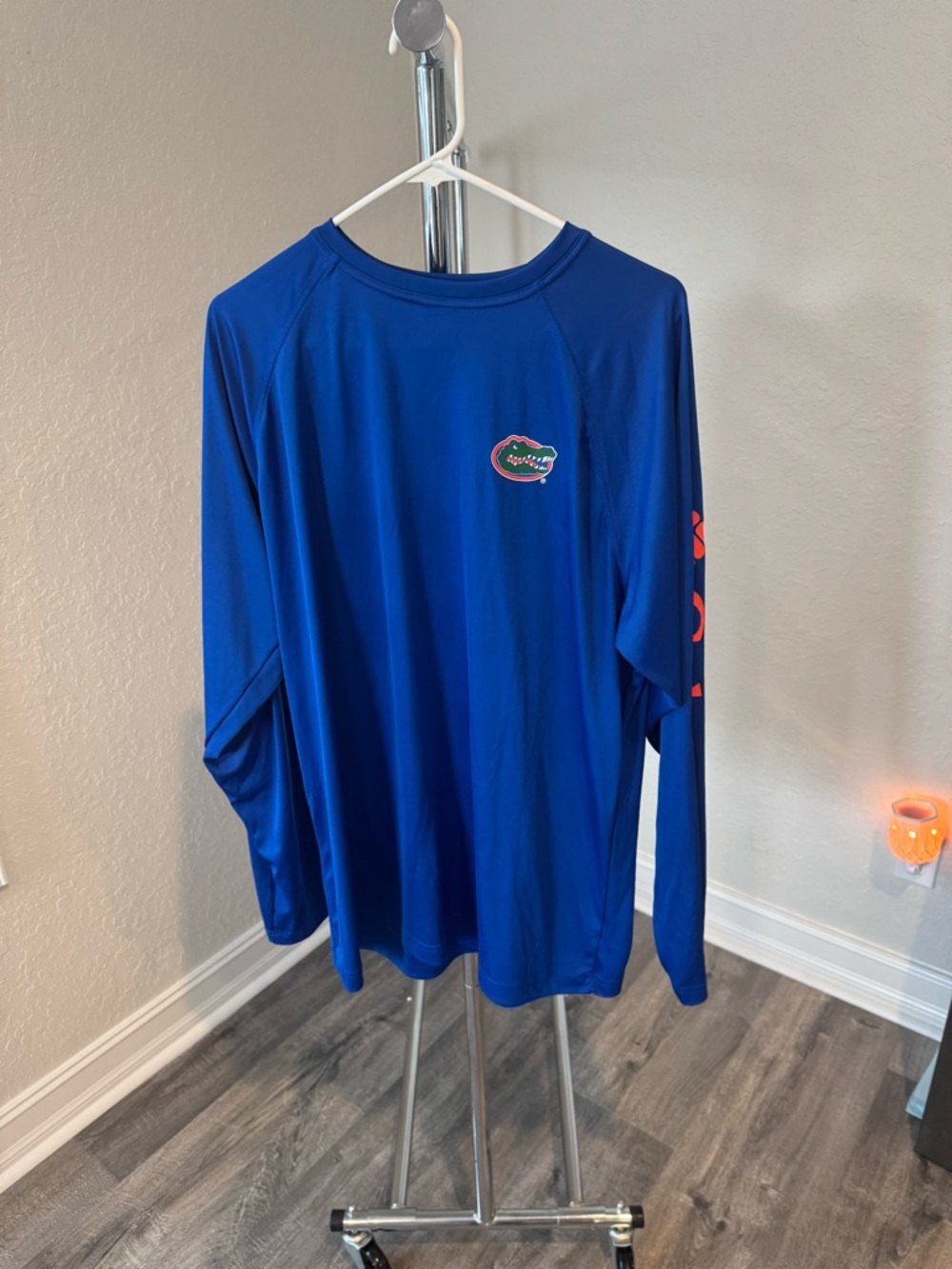 Columbia Men’s Long Sleeve Shirt - Royal Blue with Pink Accent
